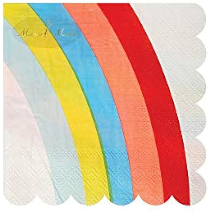 RAINBOW PARTY NAPKIN, SMALL - Image 2